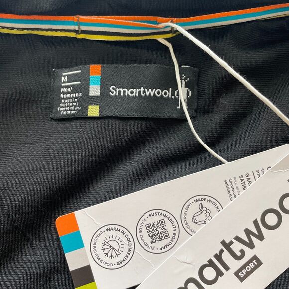 Smartwool Mens M Smartloft Vest Full Zip Green Breathable Wicking NWT - Picture 3 of 8